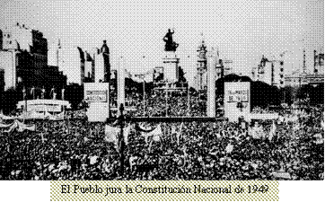 El Pueblo jura la Constitución Nacional de 1949