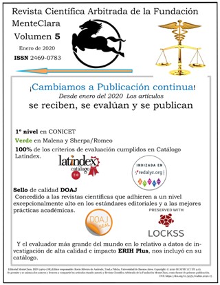 Revista Científica Arbitrada de la Fundación MenteClara, Volumen 5, enero 2020